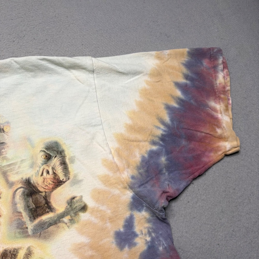 Liquid Blue T-Shirt Mens XL Multi Star Wars Episode I Phantom Menace Tie Dye AOP - Picture 12 of 14